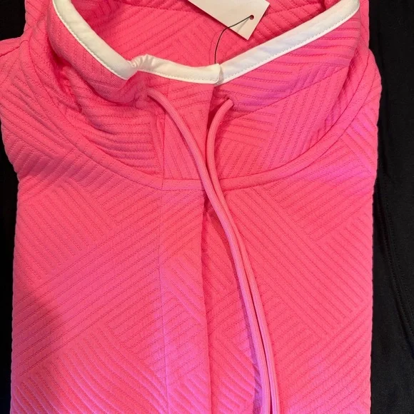Talbots Vibrant Pink Quilted Top XL NWT - Picture 3 of 7